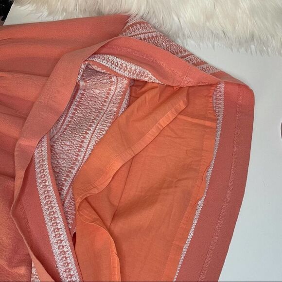 De Collection Peach Embroidered Skirt L - Picture 9 of 12